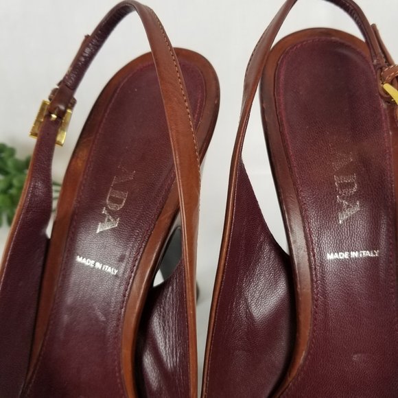 PRADA Platform Slingback Pumps - Picture 3 of 9
